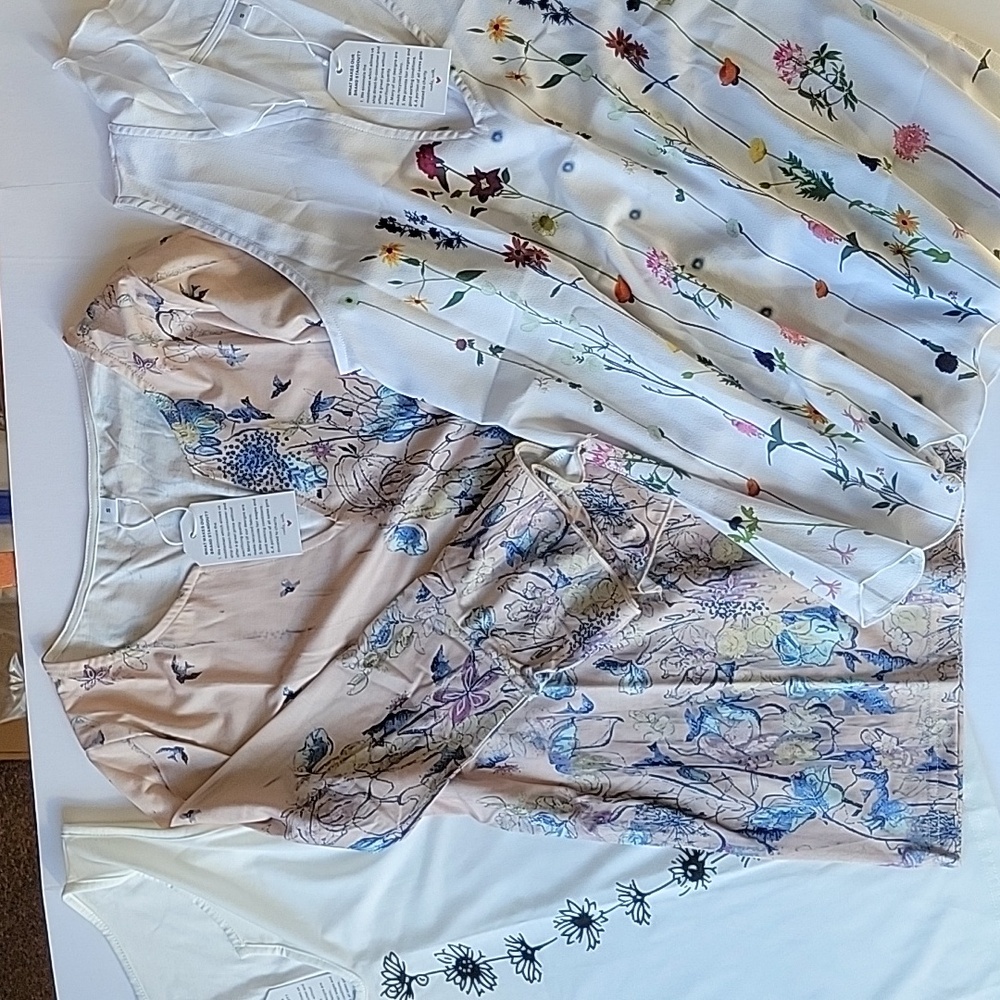 Floral Print Women's Tops - Set of 3